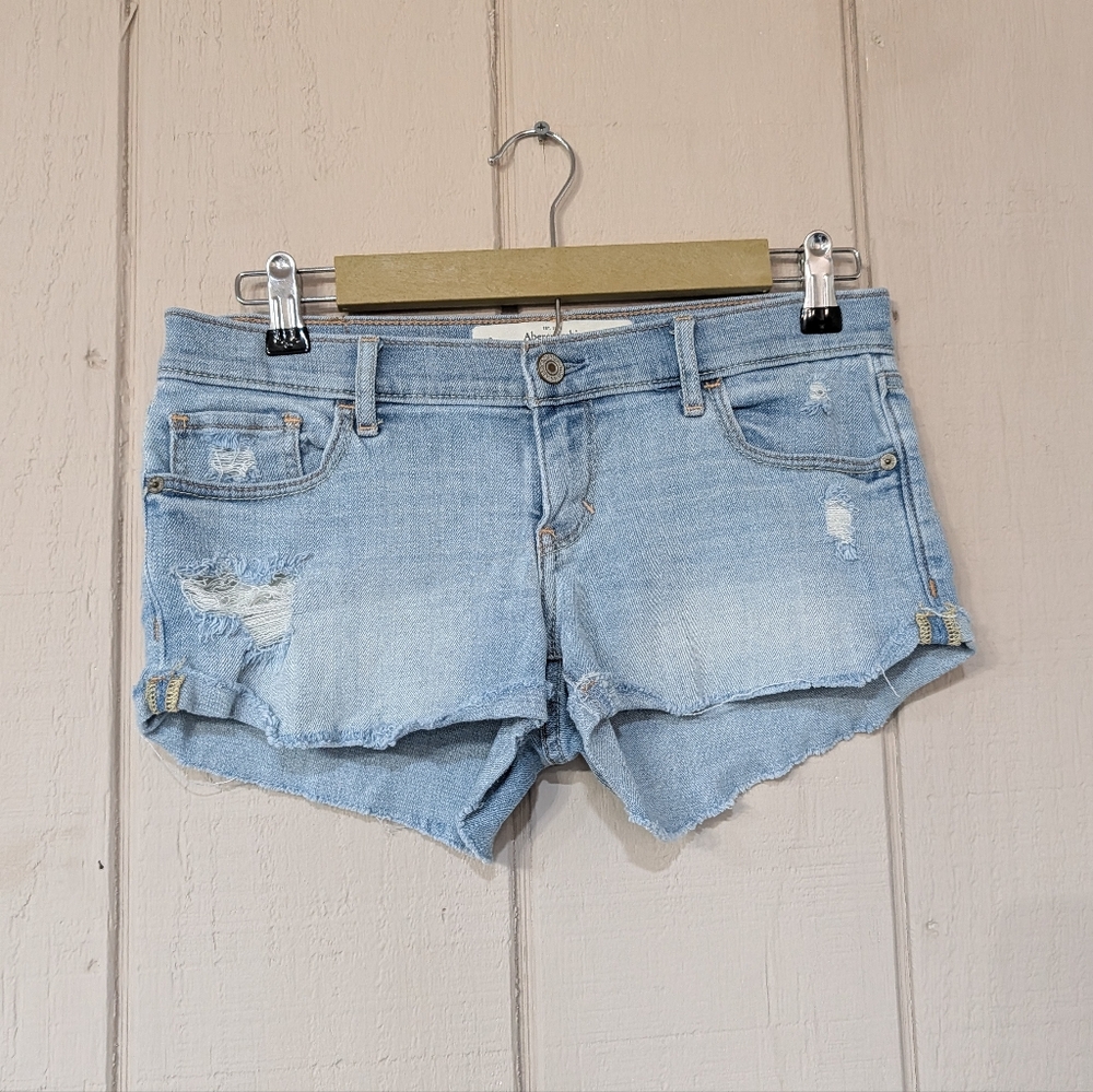 Abercrombie &Fitch Low Rise Micro Mini Denim Shorts‎ Y2K
